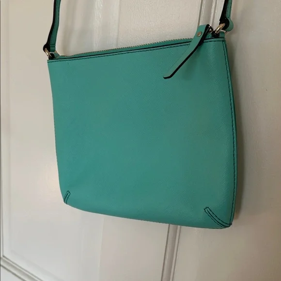 Kate Spade Small Crossbody Bag Purse Teal Turquoise Aqua - Picture 4 of 8